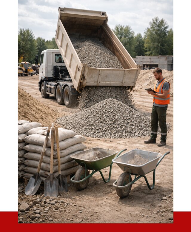 Доставка нерудных материалов в Анжеро-Судженске от 1231 руб. | ПРОНЕРУДНжр