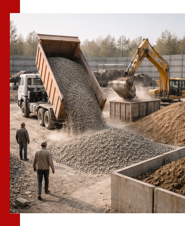 Доставка нерудных материалов с погрузкой и разгрузкой в Анжеро-Судженске