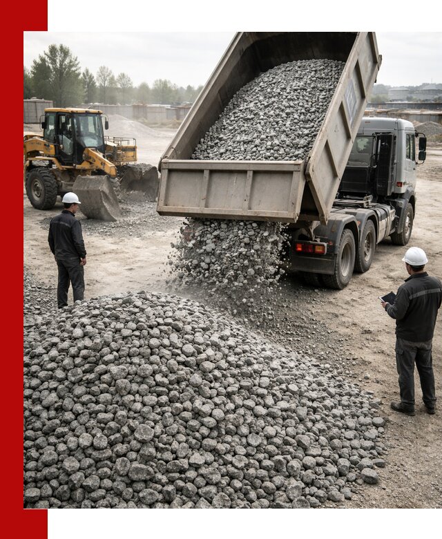 Доставка гранитного щебня фракции 20-40 в Анжеро-Судженске