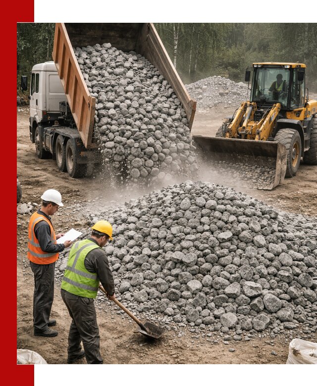 Гранитный щебень фракция 70-150 доставка в Анжеро-Судженске