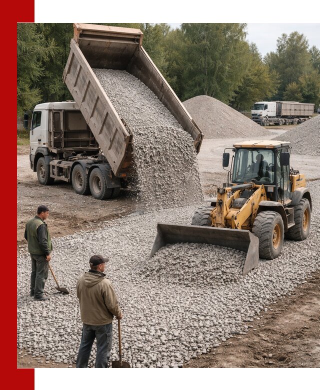 Купить гравийный щебень фракция 20-40 в Анжеро-Судженске с доставкой