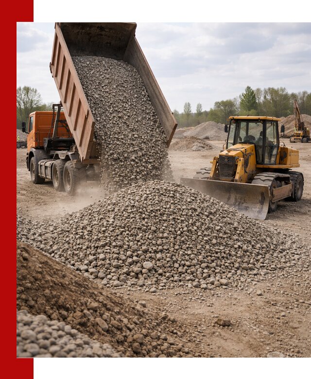 Доставка гравийного щебня фракции 40-70 в Анжеро-Судженске