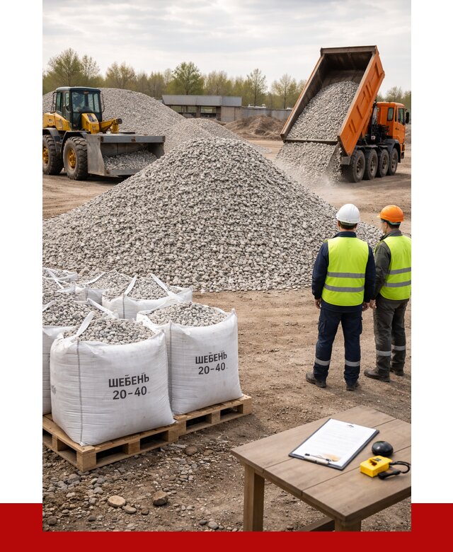 Известняковый щебень 20-40 в Анжеро-Судженске от 2154 р. ПРОНЕРУДНжр