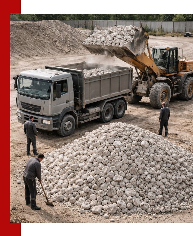 Известняковый щебень фракция 70–150 с доставкой в Анжере-Судженске