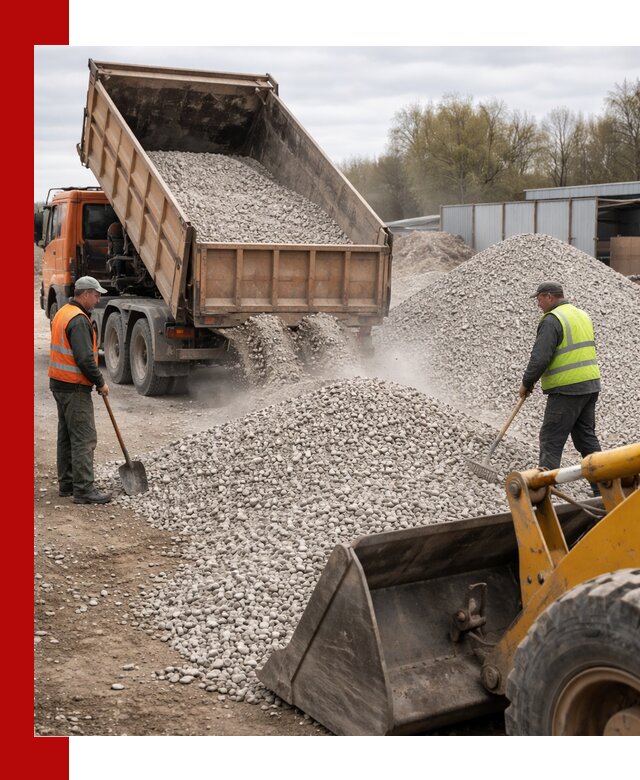 Доломитовый щебень фракции 5-20 с доставкой в Анжеро-Судженске