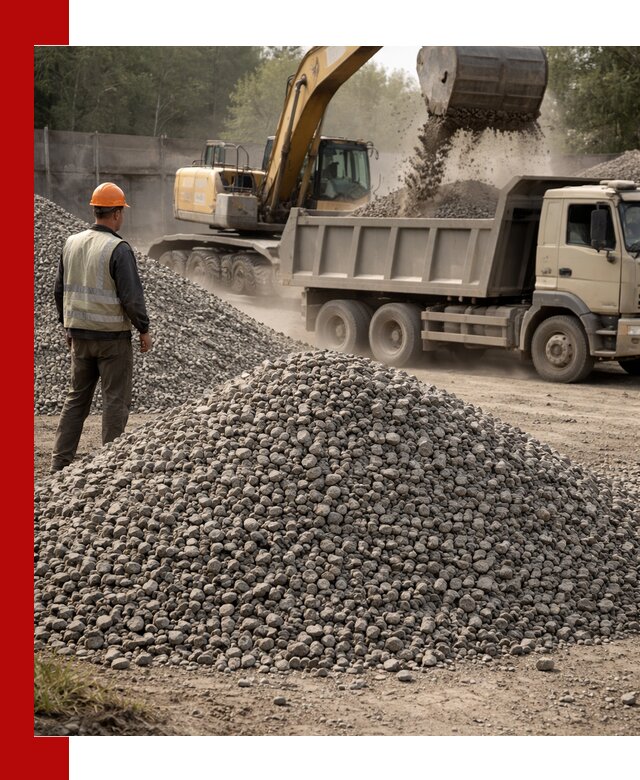 Шлаковый щебень фракция 5-20 с доставкой в Анжеро-Судженске