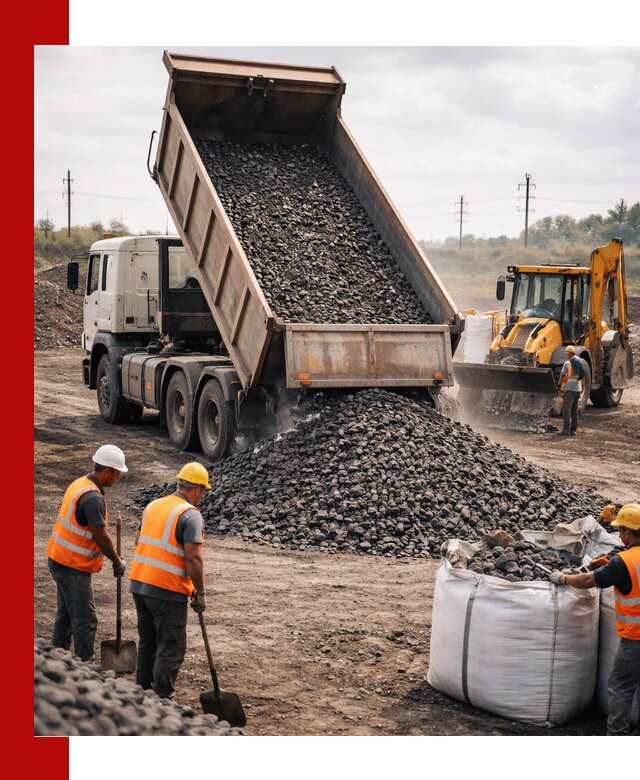 Шлаковый щебень фракция 40-70 с доставкой в Анжеро-Судженске