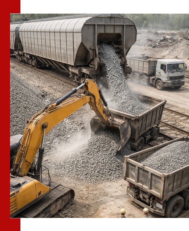 Доставка железнодорожного щебня в Анжеро-Судженске крупными партиями быстрого отгруза