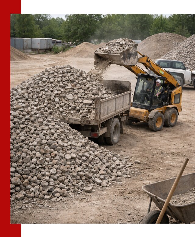 Доставка вторичного щебня в Анжеро-Судженске для строительных работ