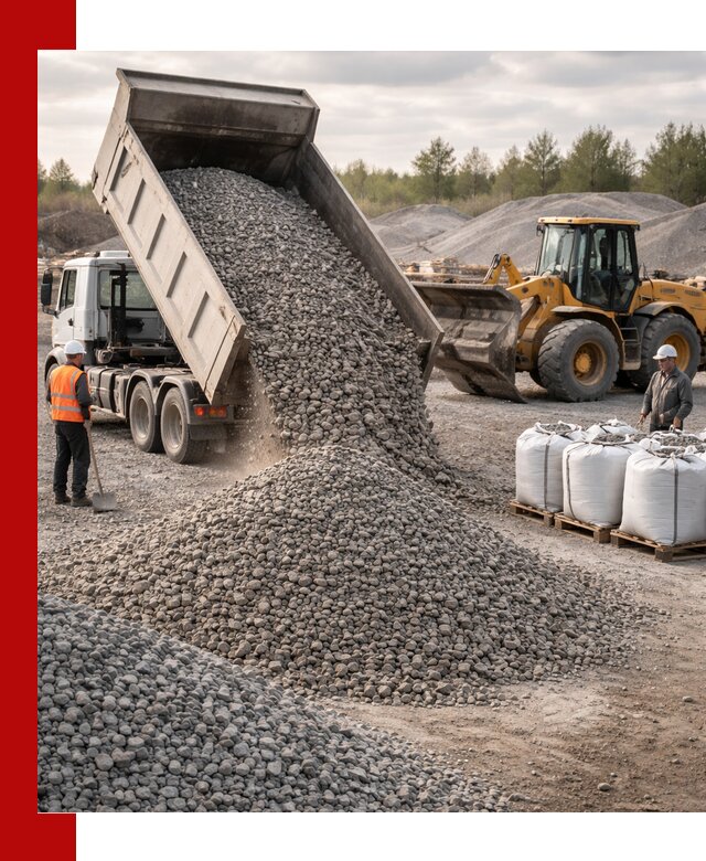 Бетонный щебень фракция 5–20 с доставкой в Анжере-Судженске
