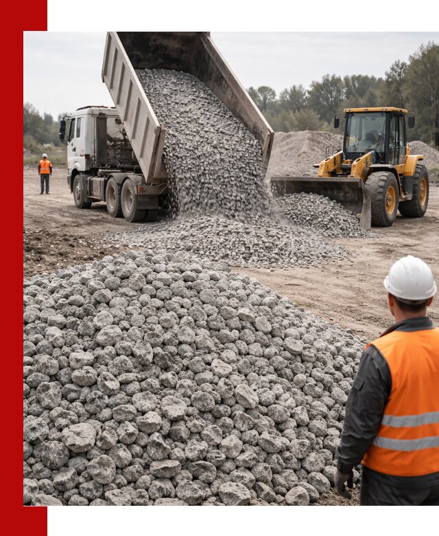 Доставка бетонного щебня фракции 20-40 в Анжере-Судженске