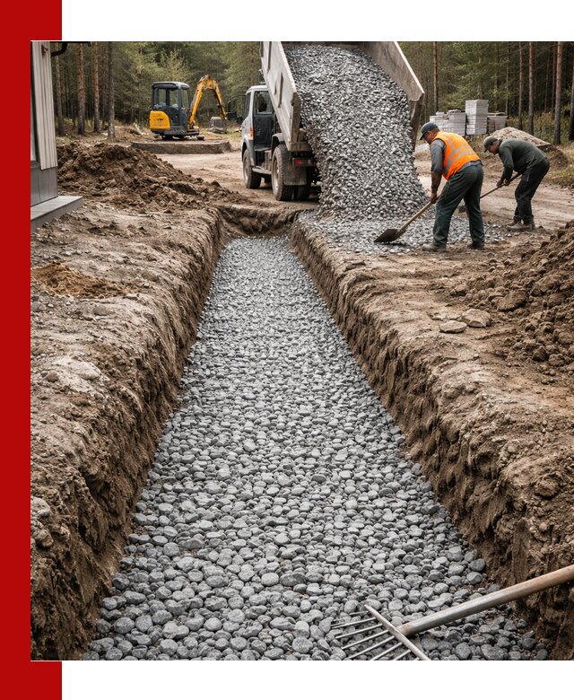 Щебень для дренажа с доставкой в Анжеро-Судженске высокого качества