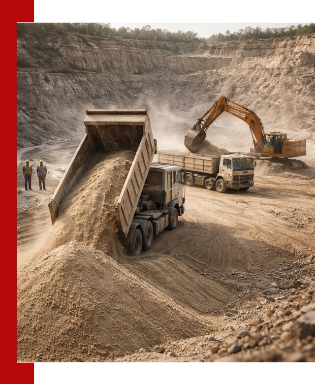 Карьерный песок навалом с доставкой в Анжеро-Судженске