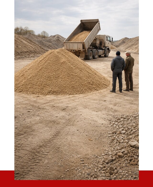 Карьерный песок крупнозернистый в Анжеро-Судженске от 8718 р | ПРОНЕРУДНжр