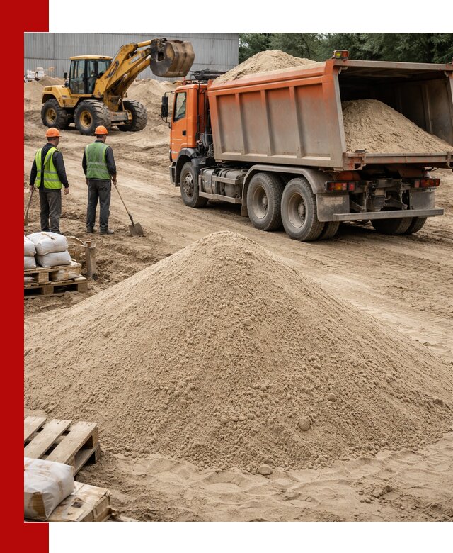 Доставка и продажа мытого речного песка в Анжеро-Судженске