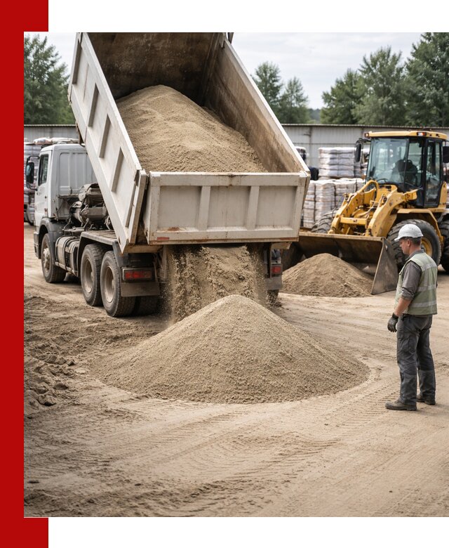 Поставка и доставка песка для бетона в Анжеро-Судженске