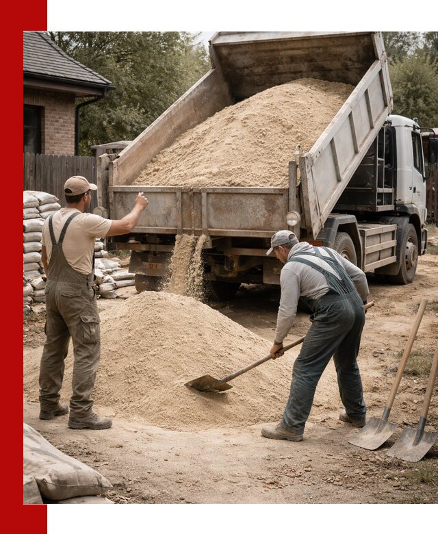 Песок для штукатурки с доставкой в Анжеро-Судженске качественный и чистый