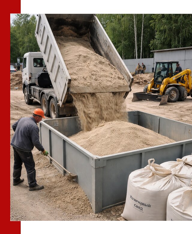 Кварцевый песок для фильтра в Анжеро-Судженске — доставка и качество