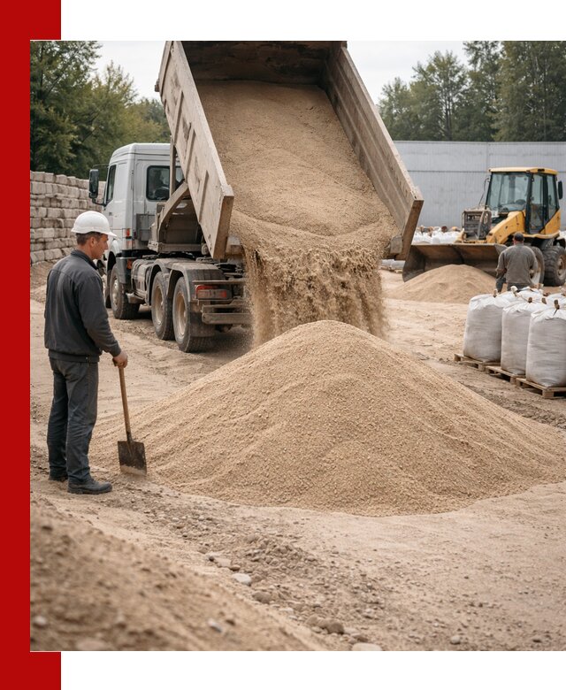 Кварцевый песок фракция 0–3 мм с доставкой в Анжере-Судженске