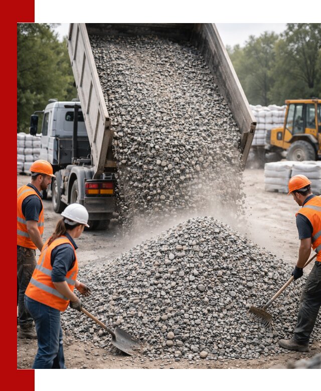 Доставка гравия и камня в Анжеро-Судженске оптом и в розницу