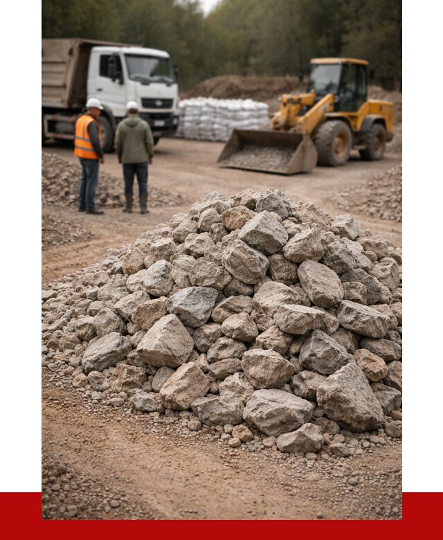 Купить бутовый камень с доставкой в Анжеро-Судженске от 2359 р. | ПРОНЕРУДНжр