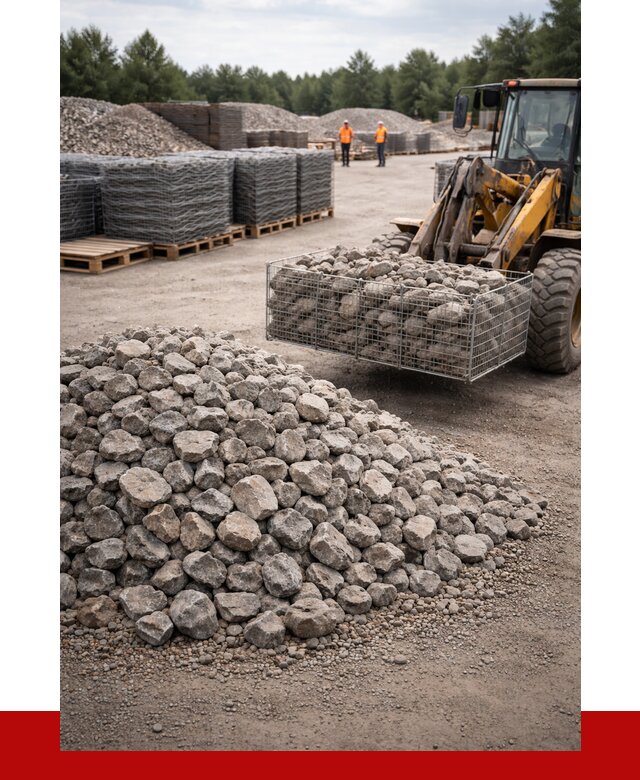 Камень для габионов фракция 70-150 в Анжере-Судженске от 4308 р. | ПРОНЕРУДНжр