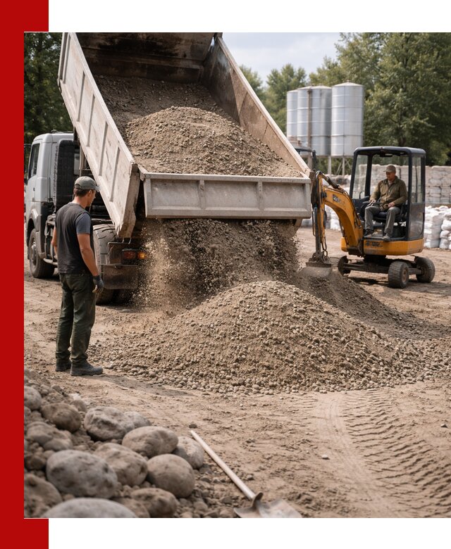 Доставка ПГС С3 в Анжеро-Судженске самосвалами и миксерами