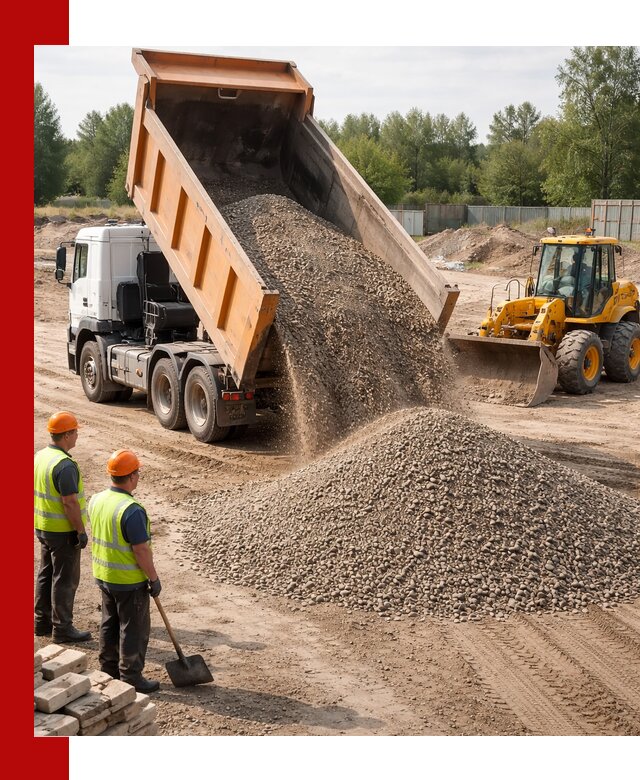 Доставка щебёночно-песчаной смеси ЩПС С7 в Анжеро-Судженске