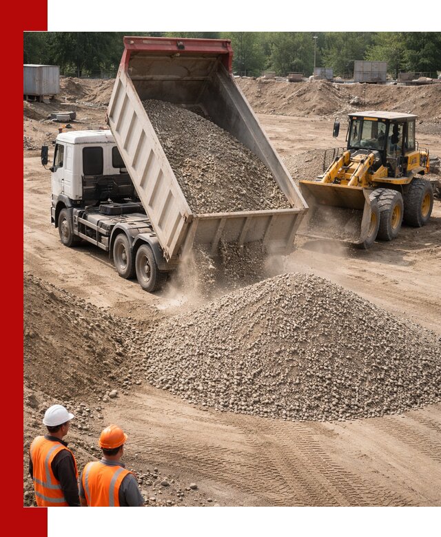 Щебень с песком (ЩГПС С2) с доставкой в Анжере-Судженске