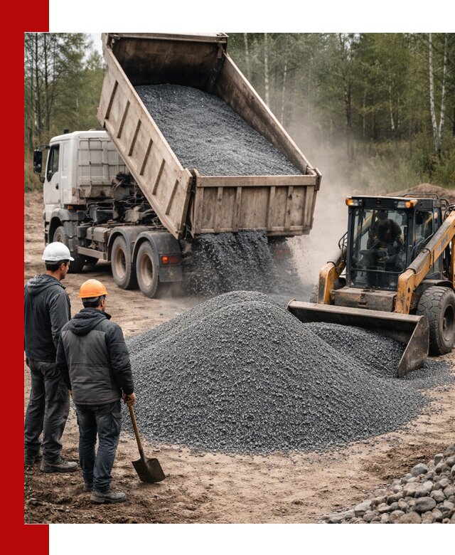 Гранитный отсев 0-5 с доставкой и разгрузкой в Анжеро-Судженске