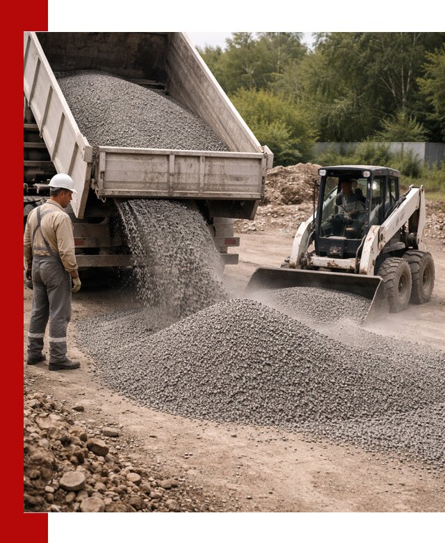 Доставка гравийного отсева 0-5 в Анжеро-Судженске оптом и в розницу