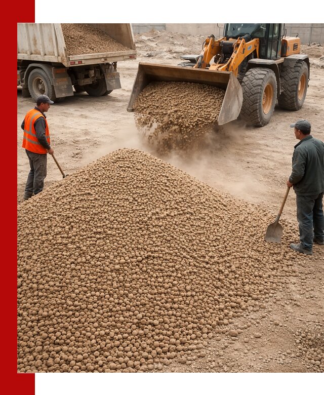 Керамзит фракция 10-20 с доставкой в Анжеро-Судженске