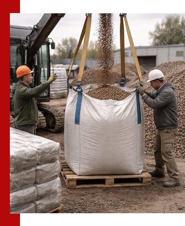 Керамзит в биг-бегах с доставкой в Анжеро-Судженске