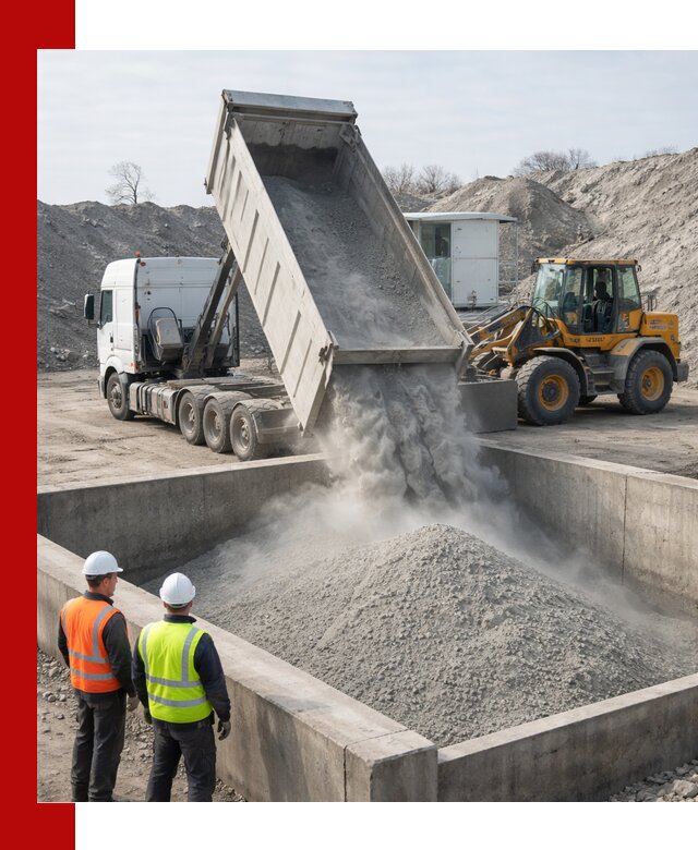 Доставка цемента навалом в Анжеро-Судженске крупными партиями