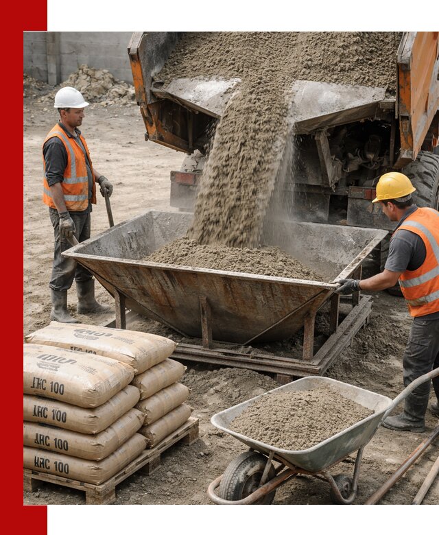 Доставка цементно-песчаной смеси М100 в Анжеро-Судженске