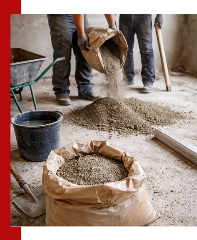 Доставка сухой смеси для стяжки в Анжеро-Судженске