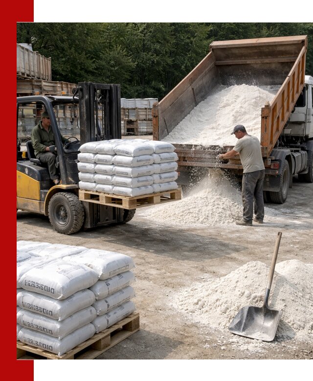 Доставка строительной извести оптом и в розницу в Анжеро-Судженске