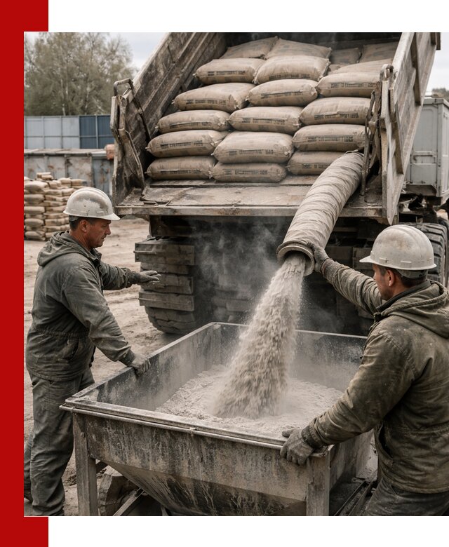 Доставка цемента М400 в Анжеро-Судженске оптом и в розницу