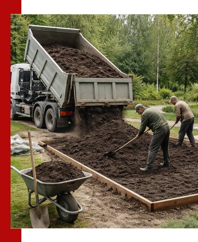 Доставка грунта для озеленения и благоустройства в Анжеро-Судженске