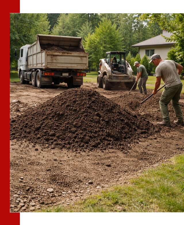Доставка и укладка грунта для газона в Анжеро-Судженске