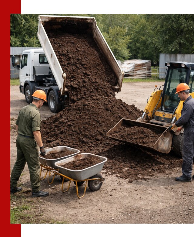 Доставка торфо-земляной смеси в Анжеро-Судженске для огорода и ландшафта