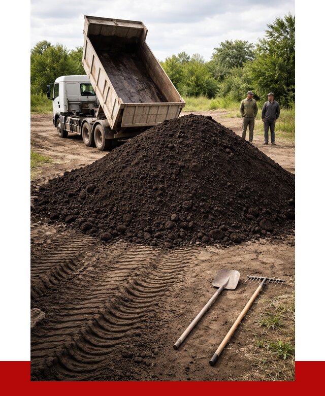 Купить чернозем навалом в Анжеро-Судженске от 1231 р. за куб | ПРОНЕРУДНжр