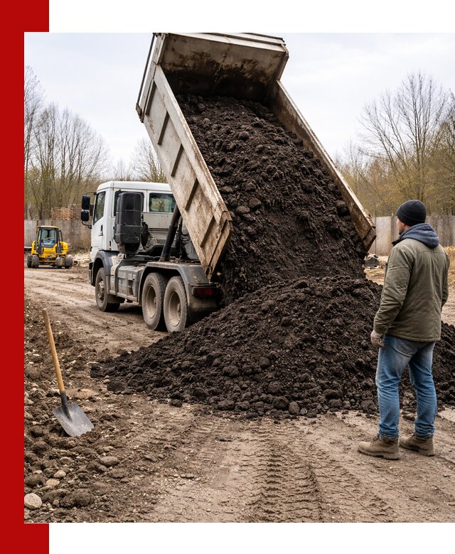 Доставка чернозема навалом в Анжеро-Судженске быстро и выгодно