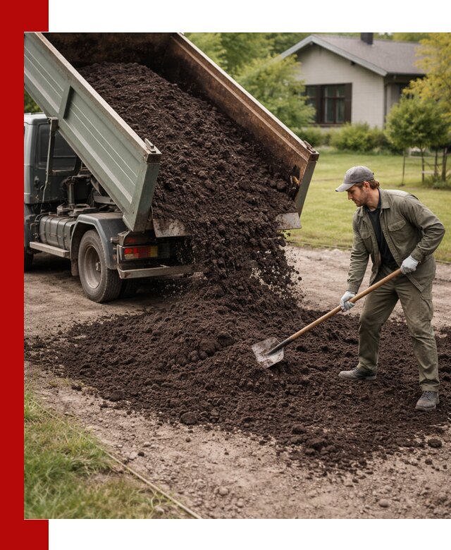 Чернозем для газона с доставкой в Анжеро-Судженске быстро и качественно