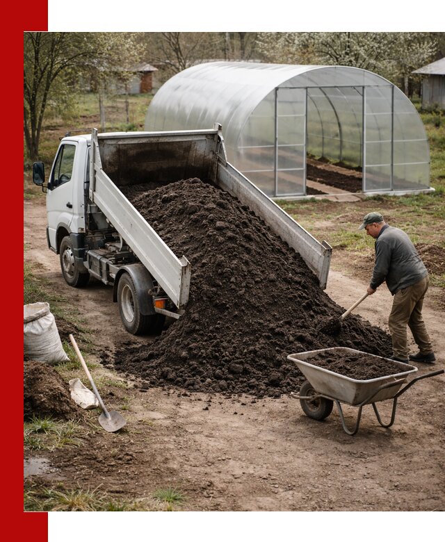 Чернозем для теплицы с доставкой в Анжеро-Судженске