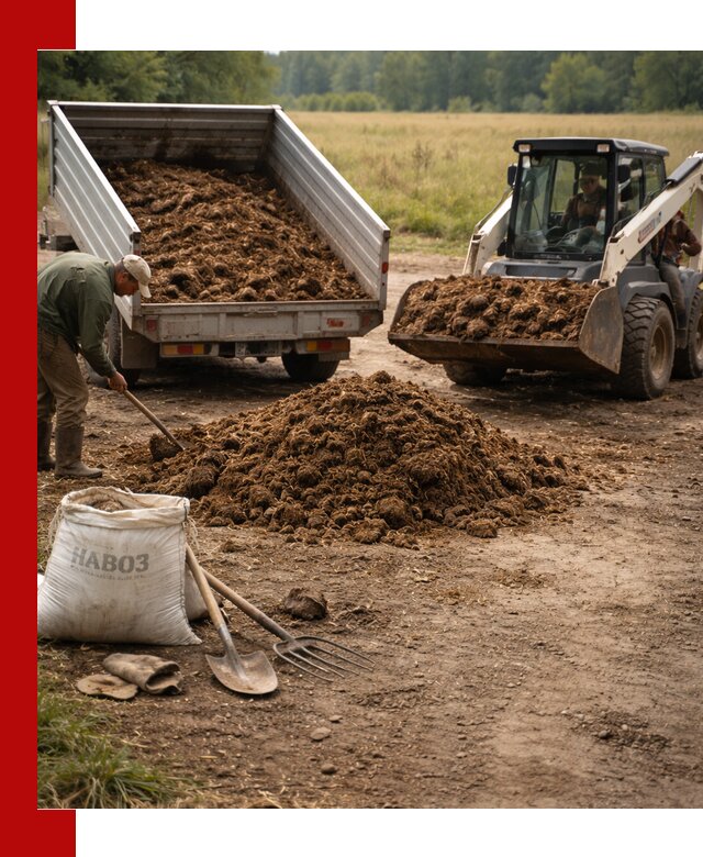 Доставка конского навоза в Анжере-Судженске с разгрузкой и доставкой на объект