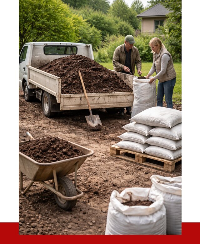 Перегной в мешках с доставкой в Анжеро-Судженске от 2257 р. | ПРОНЕРУДНжр