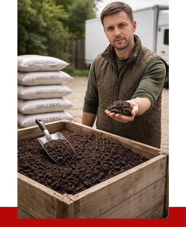 Купить биогумус в Анжеро-Судженске с доставкой от 8718 р. за куб | ПРОНЕРУДНжр