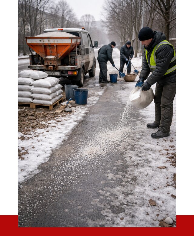 Реагент против гололеда в Анжеро-Судженске с доставкой от 4616 р. | ПРОНЕРУДНжр