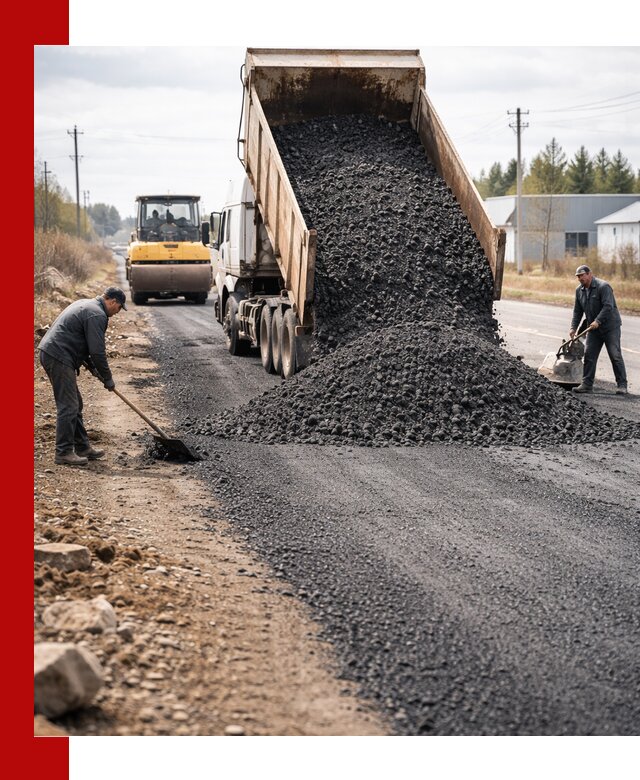 Асфальтовая крошка для дорог в Анжеро-Судженске — поставка и доставка